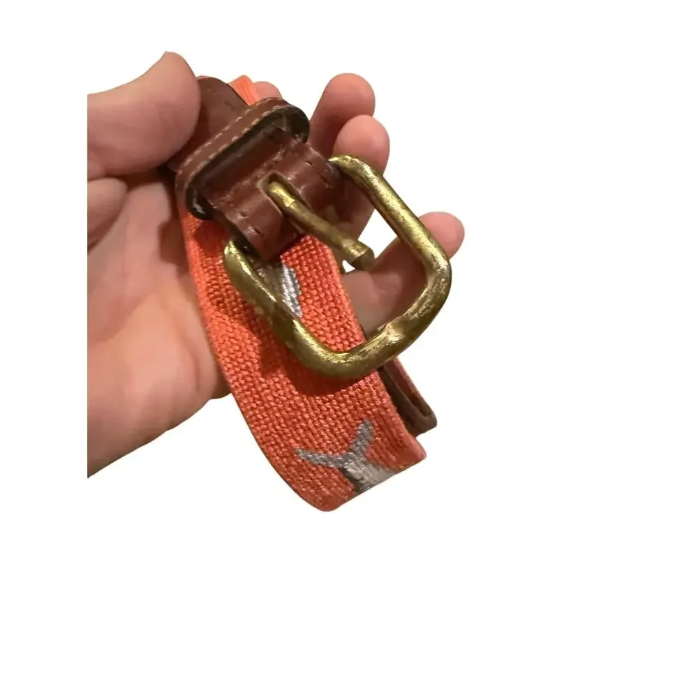 SMATHERS & BRANSON Bonefish Needlepoint Belt